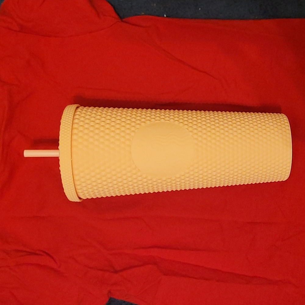 Never used Light pink matte Starbucks studded tumbler